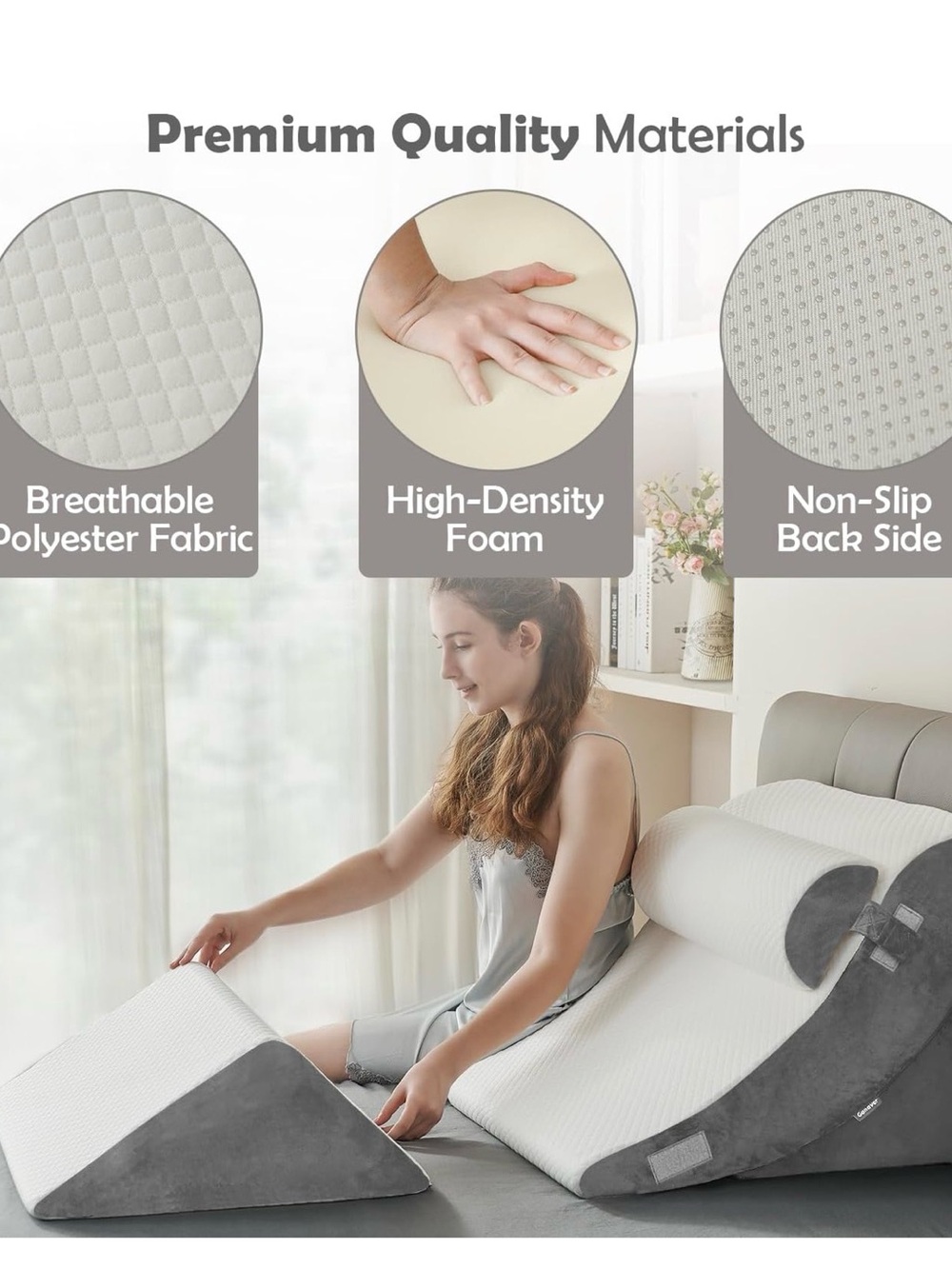 Adjustable Wedge Lounge Pillow Set - Picture 6 of 7
